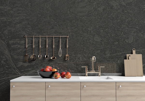 Pietra Cardoso Honed Slate Slab Random room scene 2