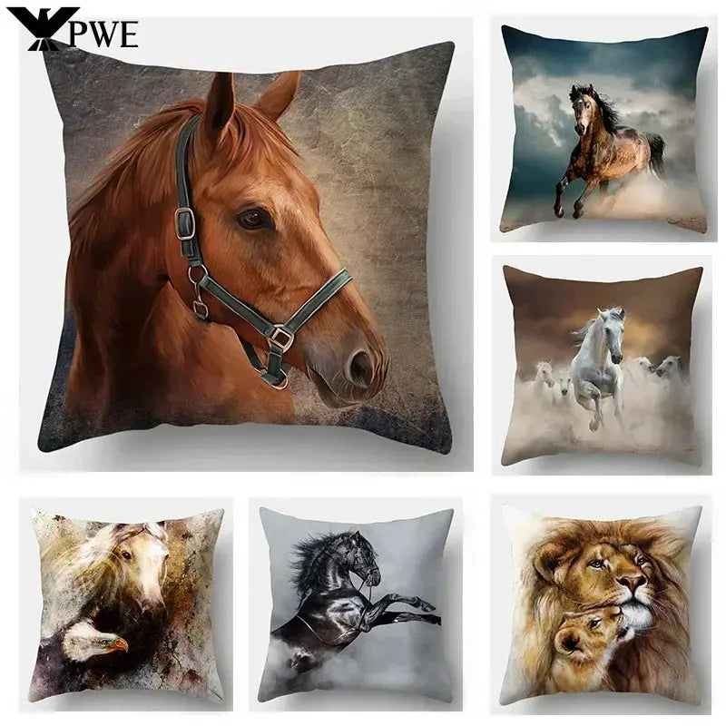 Pillow Case - Wild Animal Cotton 45x45cm by House Of Avana