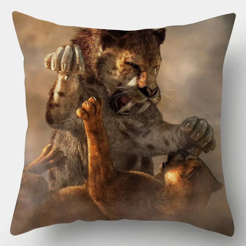 Pillow Case - Wild Animal Cotton 45x45cm by House Of Avana