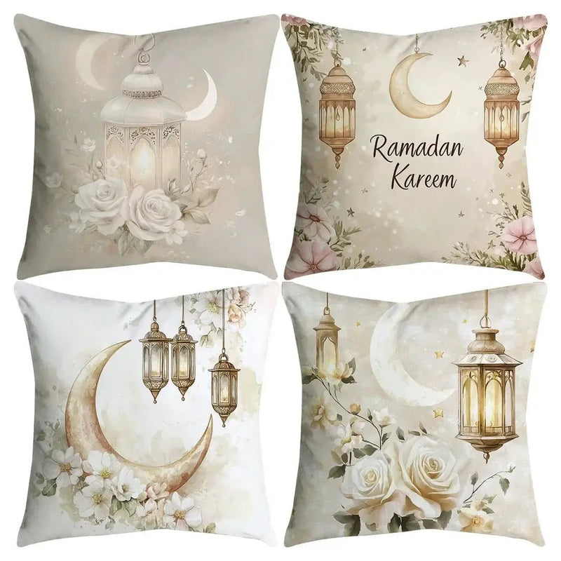 Pillow Cover - Soft Pink Polyester 45x45cm by House Of Avana