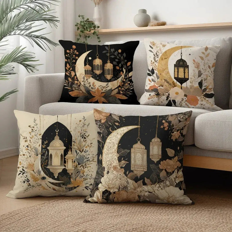 Pillow Covers - Crescent Printed Polyester 44.98cm by House Of Avana