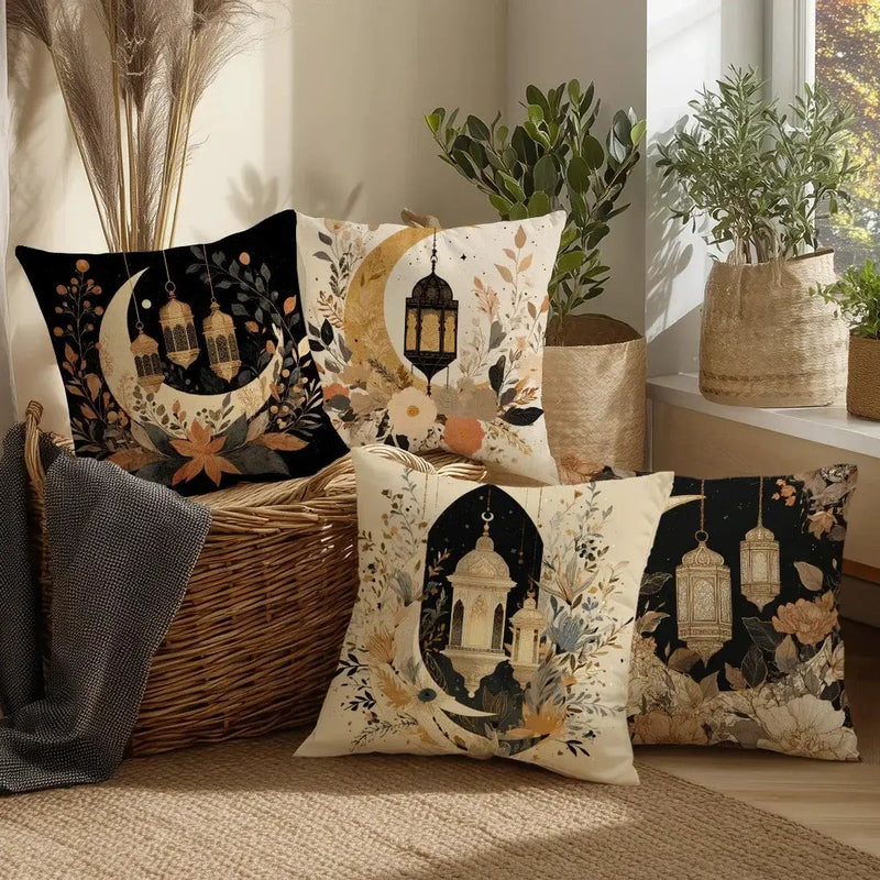 Pillow Covers - Crescent Printed Polyester 44.98cm by House Of Avana
