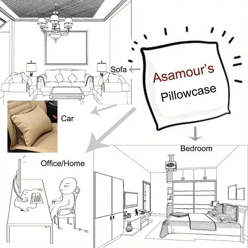 Pillow Covers - Zipper Cotton Beige Brown by House Of Avana