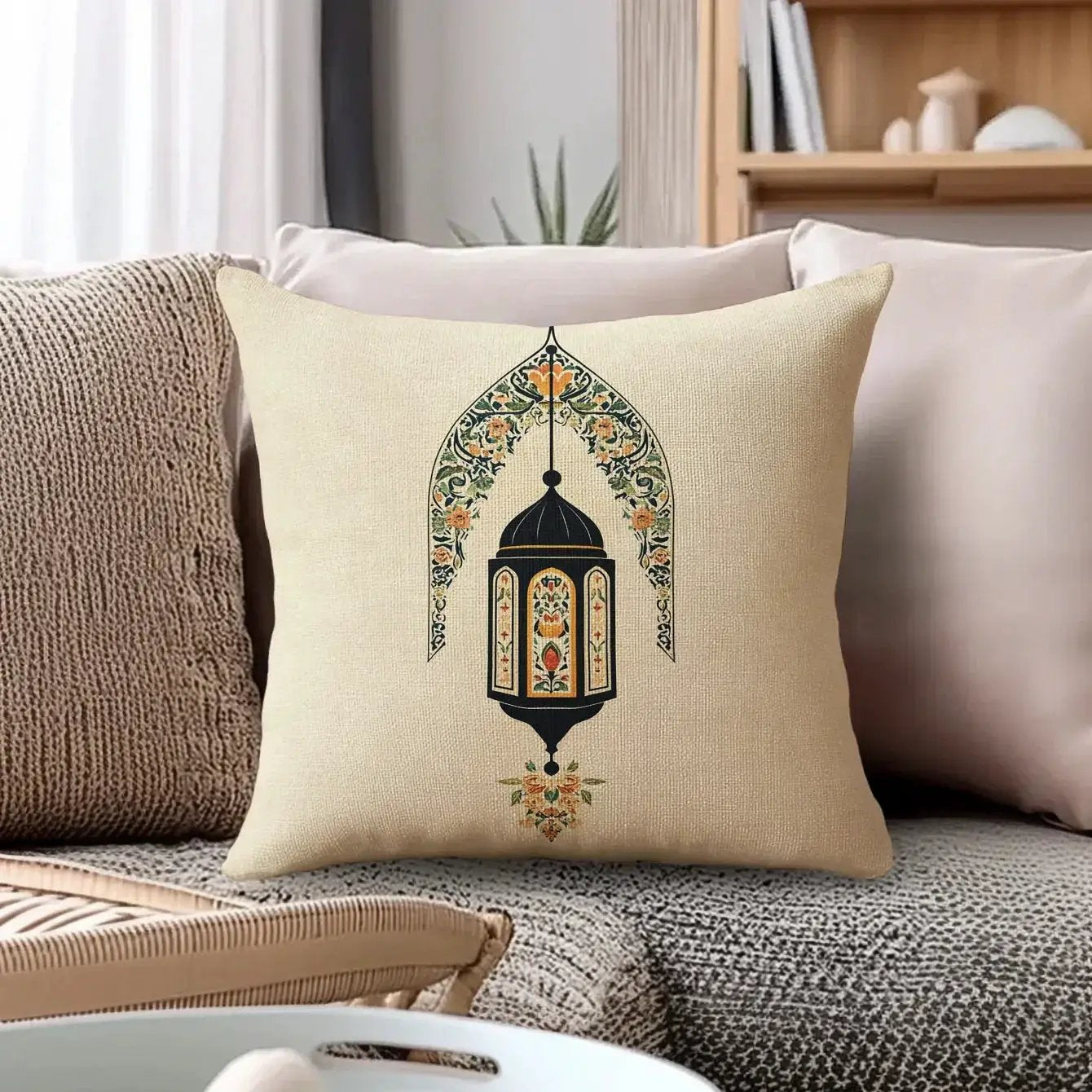 Pillow Covers - Zippered Cotton Beige by House Of Avana