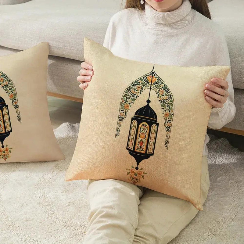Pillow Covers - Zippered Cotton Beige by House Of Avana