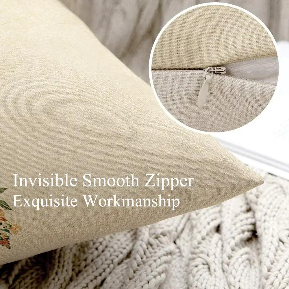 Pillow Covers - Zippered Cotton Beige by House Of Avana