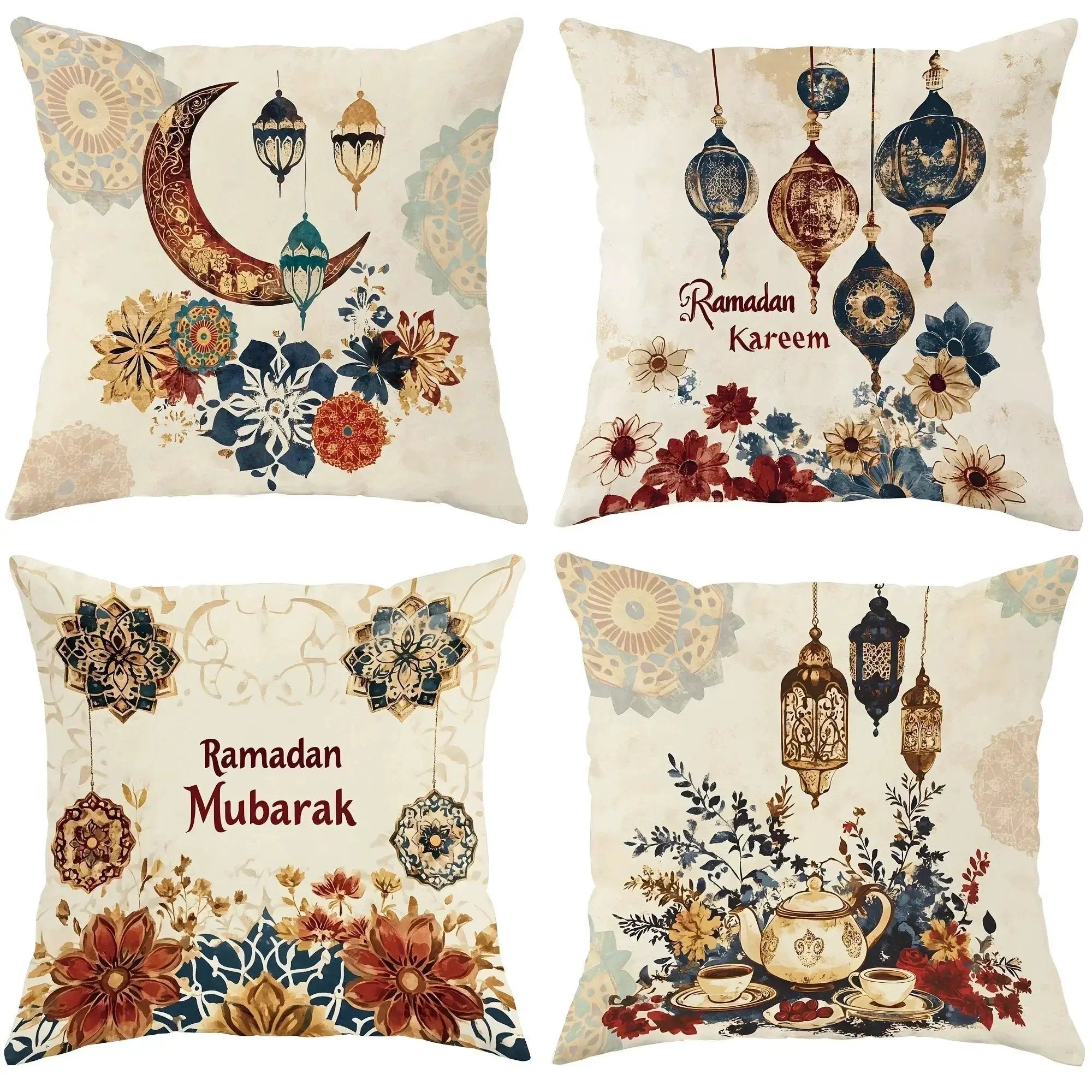 Pillowcase - Floral Polyester Lantern 45cm by House Of Avana