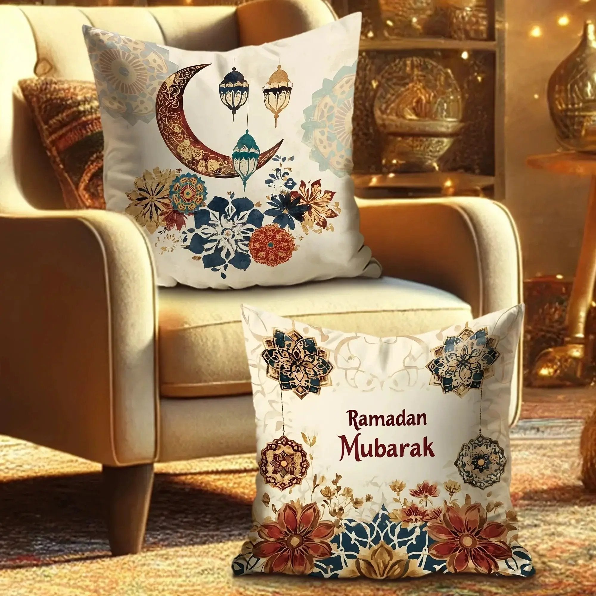 Pillowcase - Floral Polyester Lantern 45cm by House Of Avana