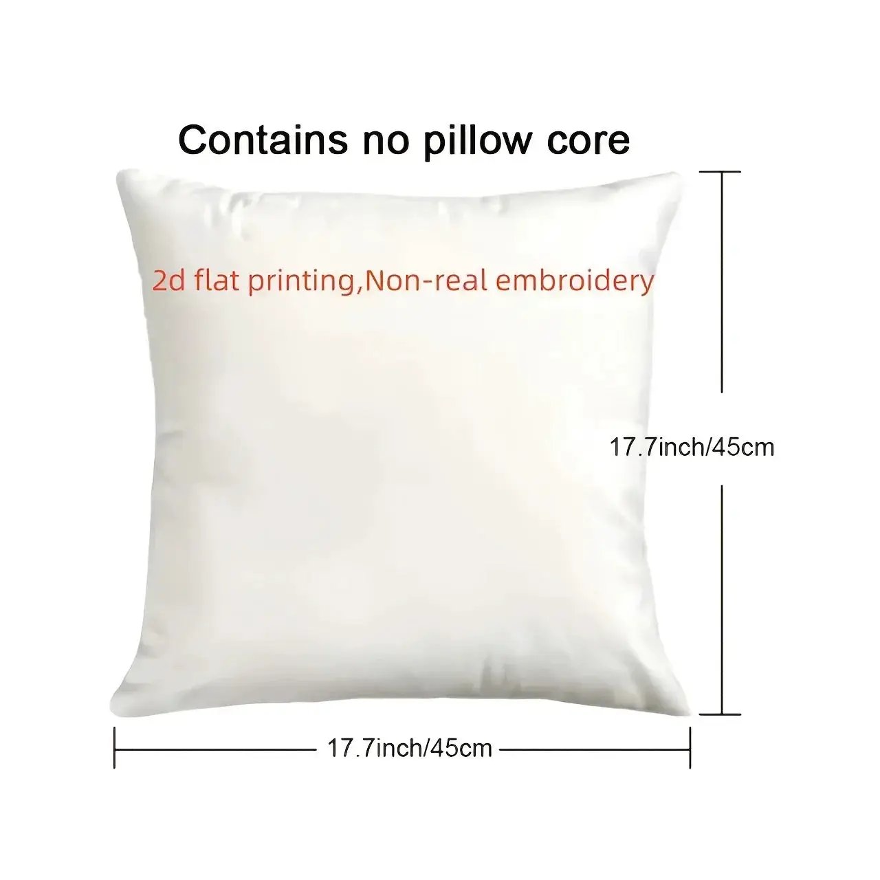 Pillowcase - Modern Polyester Square 45x45cm by House Of Avana