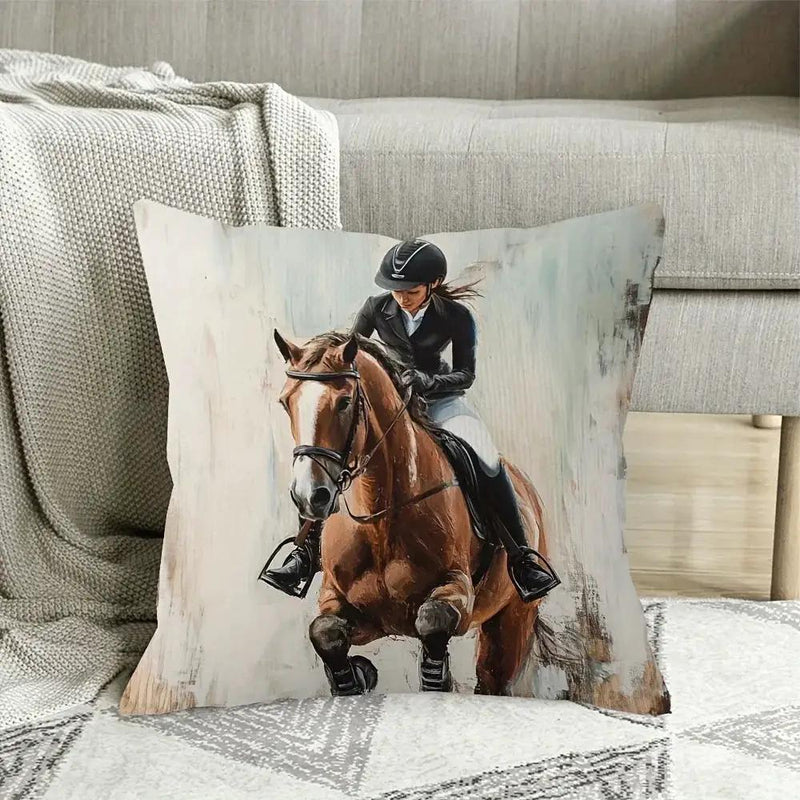 Pillowcase - Soft Plush Horse 45x45cm by House Of Avana