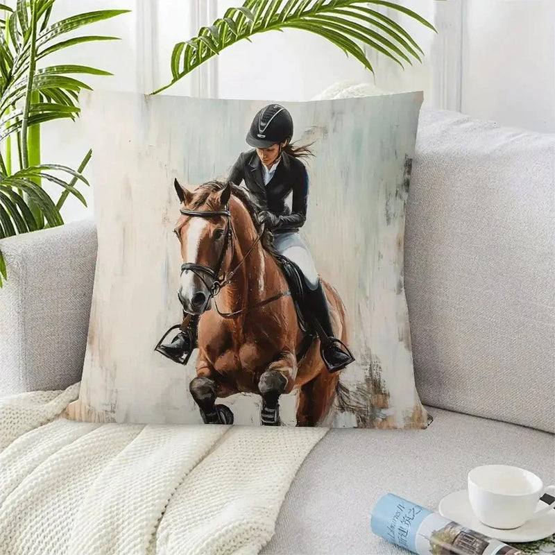 Pillowcase - Soft Plush Horse 45x45cm by House Of Avana