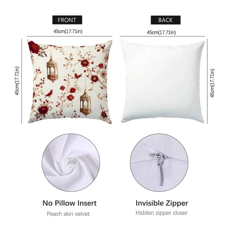 Pillowcases - Traditional Cotton Red 45cm by House Of Avana