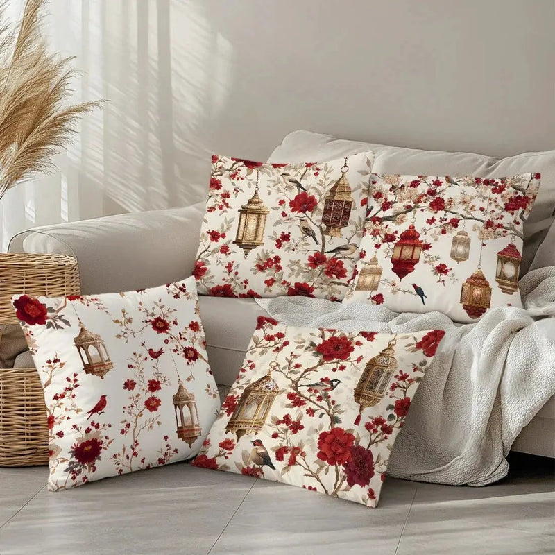 Pillowcases - Traditional Cotton Red 45cm by House Of Avana
