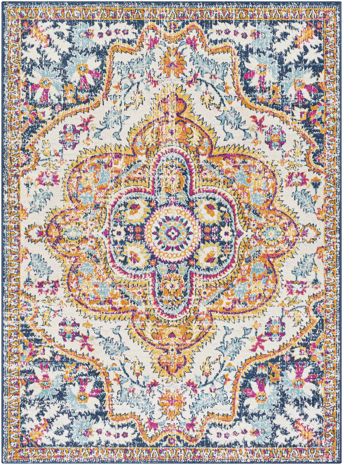 Pimperne Traditional Medallion Area Rug - Clearance by Boutique Rugs