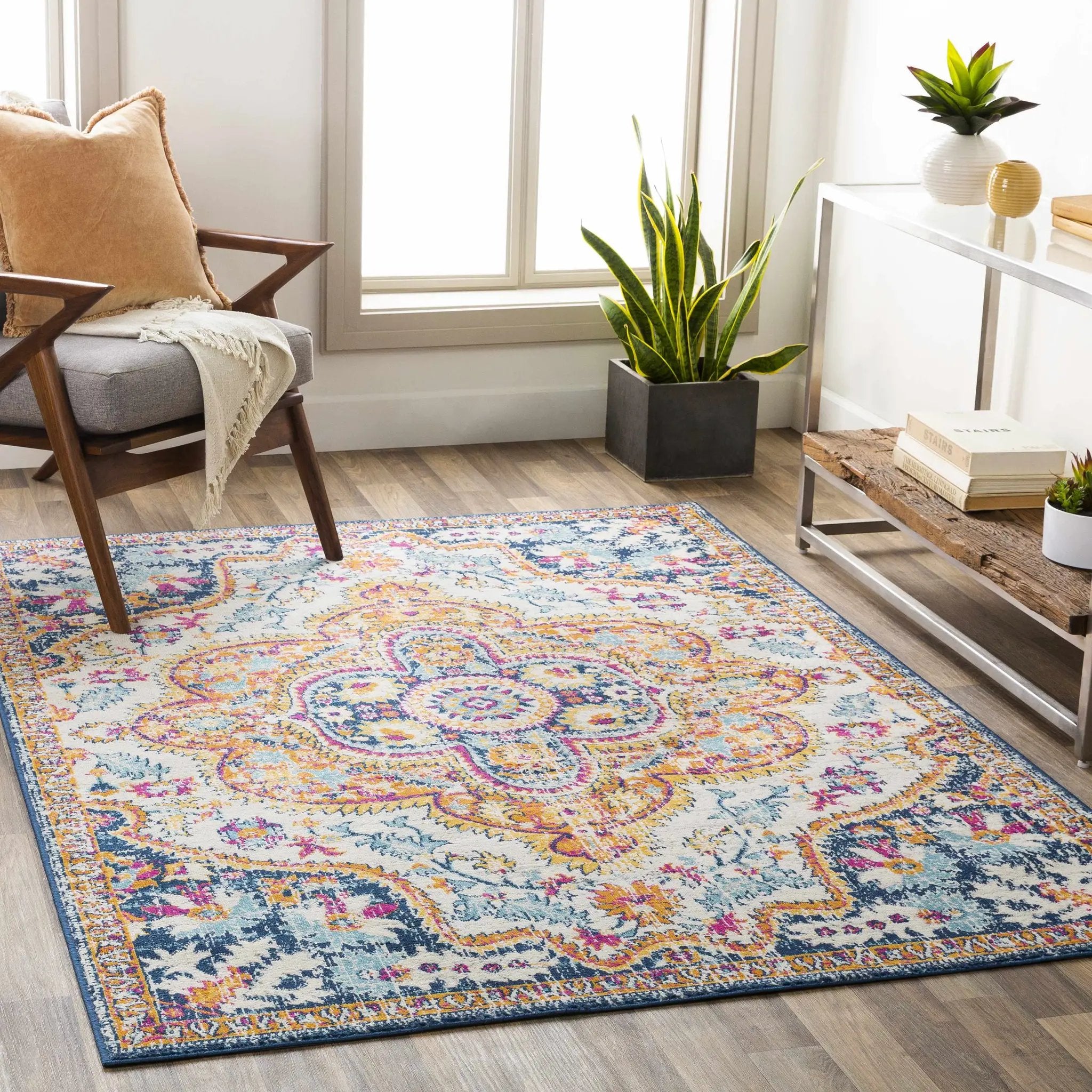 Pimperne Traditional Medallion Area Rug - Clearance by Boutique Rugs
