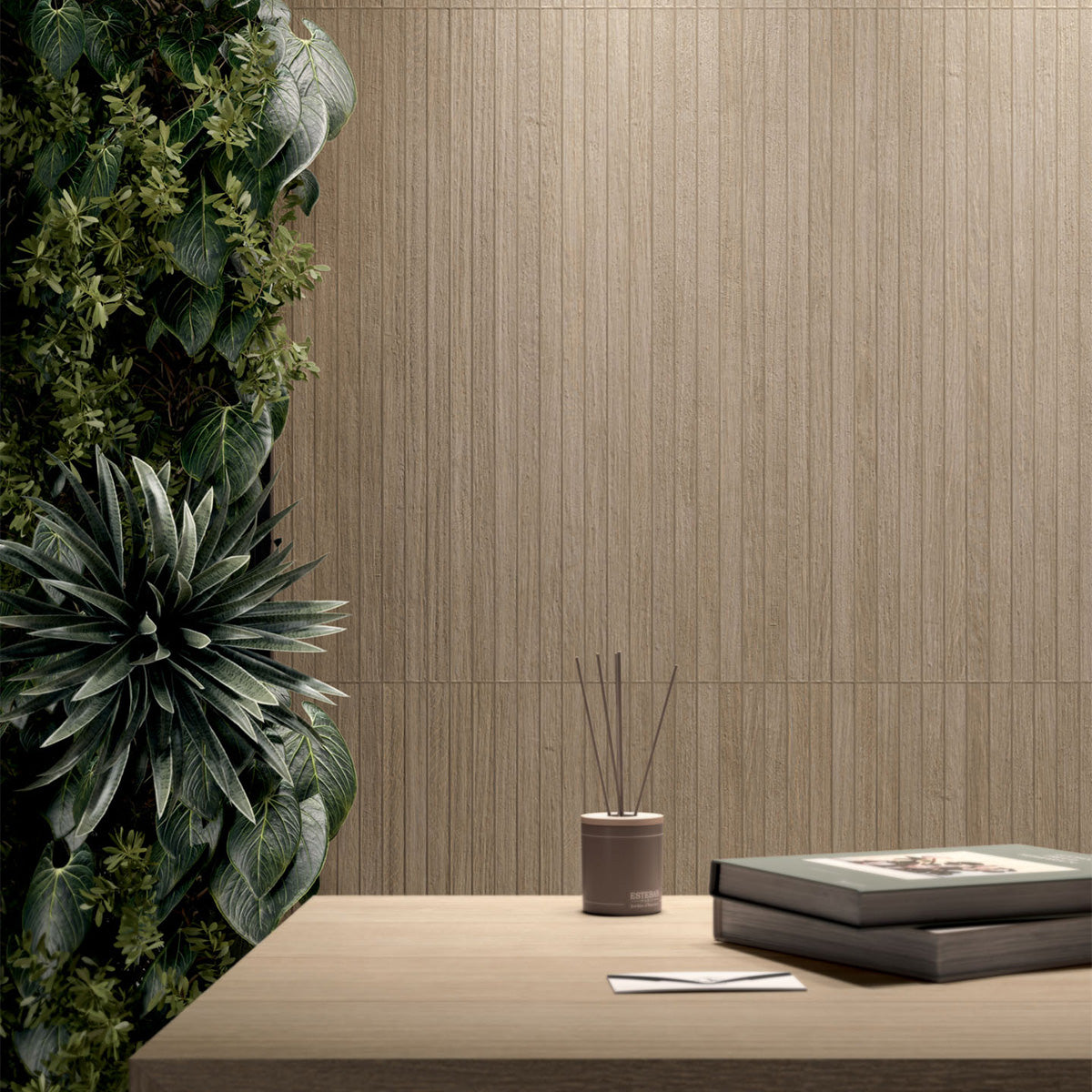 Pigna Matte Groove Wood Look Porcelain Mosaics 8x40 Porcelain Matte 8x48 Mosaics — 2