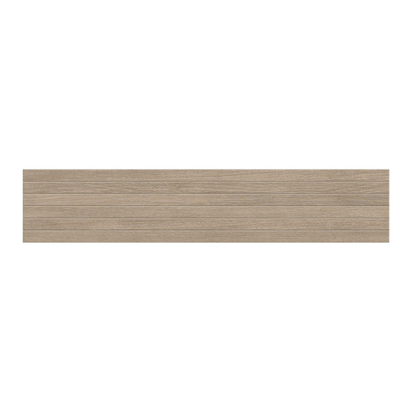 Pigna Matte Groove Wood Look Porcelain Mosaics 8x40