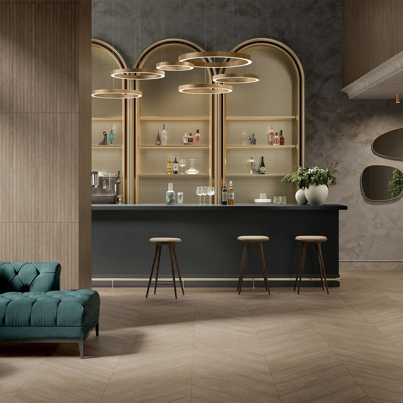 Pigna Rectified Field Wood Look Porcelain Tiles 8x40 Porcelain Rectified 8x48 Tiles — 2