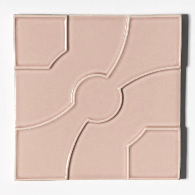 Pink Glossy Ceramic Accent Tiles 8x8
