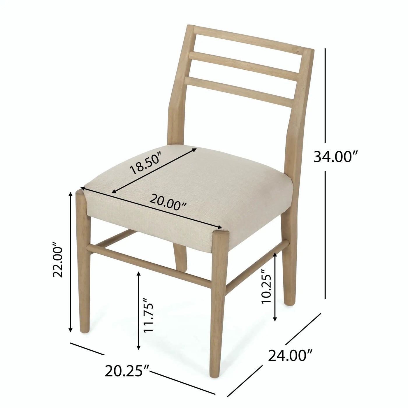 Pinnacle Dining Chair Set of 2 by HouseOfZazla