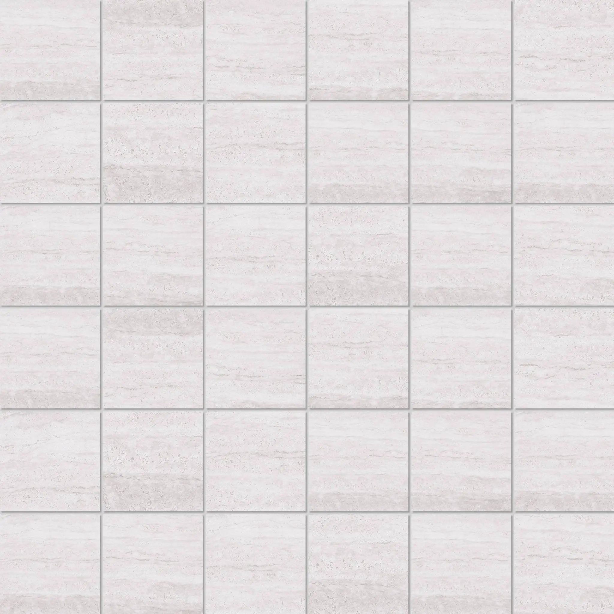 Pisa Silver Mosaic A Travertine Look Porcelain Mosaics 12x12 by landmarkceramics