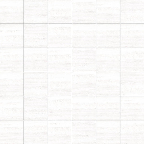 Pisa White Mosaic A Travertine Look Porcelain Mosaics 12x12