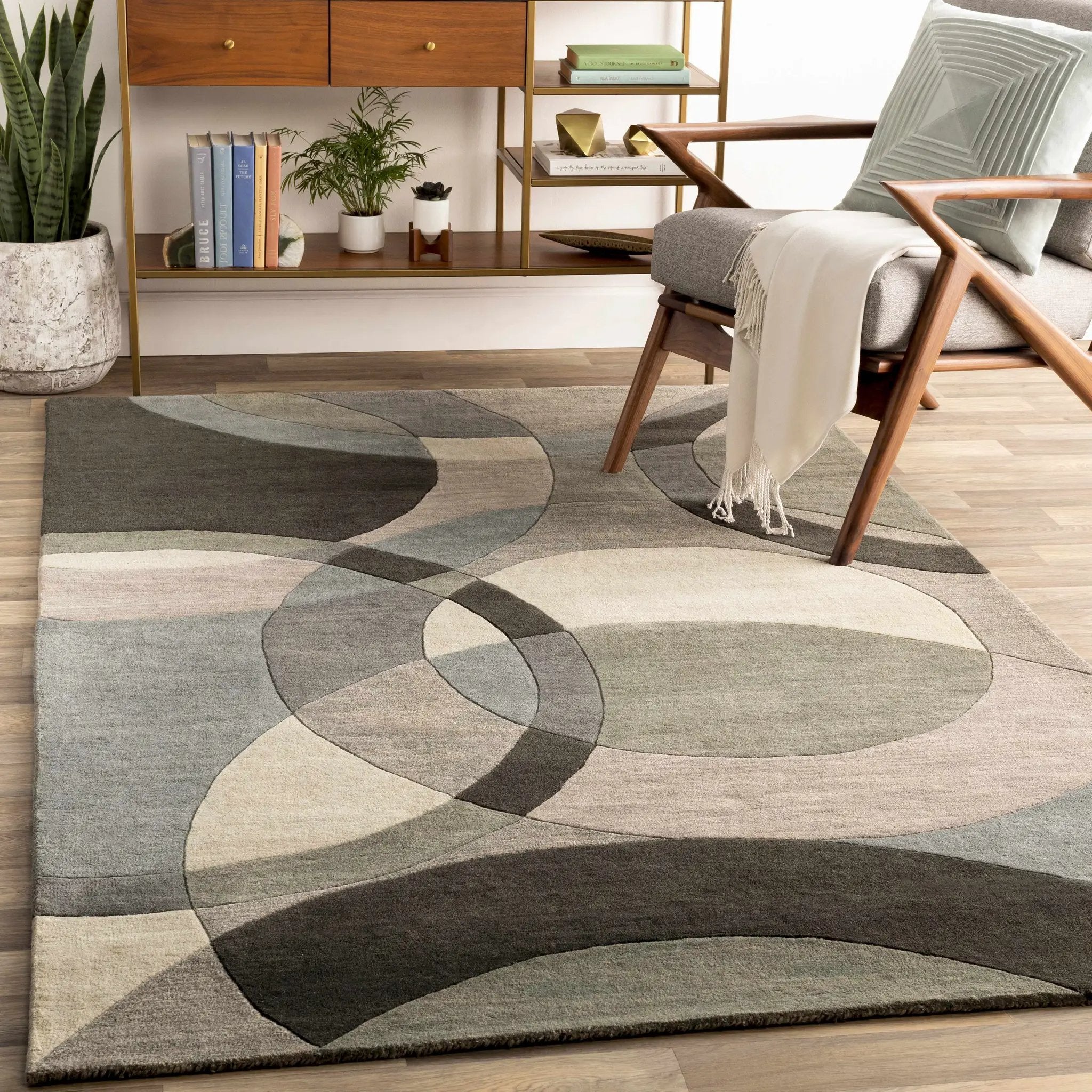 Rilton Gray Wool Carpet by Boutique Rugs