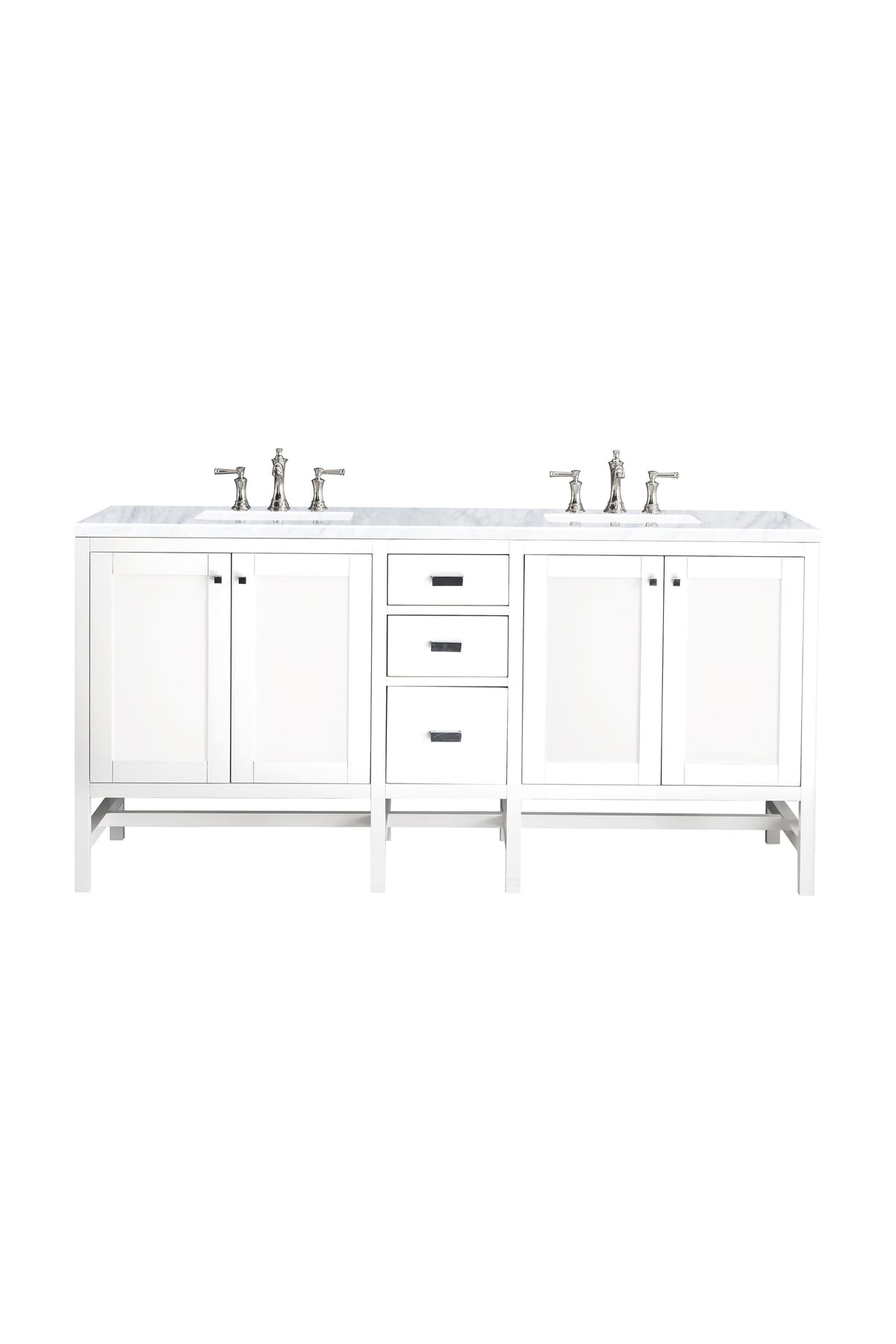 James Martin Addison 72" Double Bathroom Vanity, Glossy White, view 40
