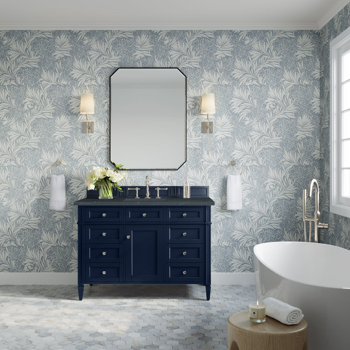 James Martin Brittany 48" Single Bathroom Vanity, Victory Blue, view 25