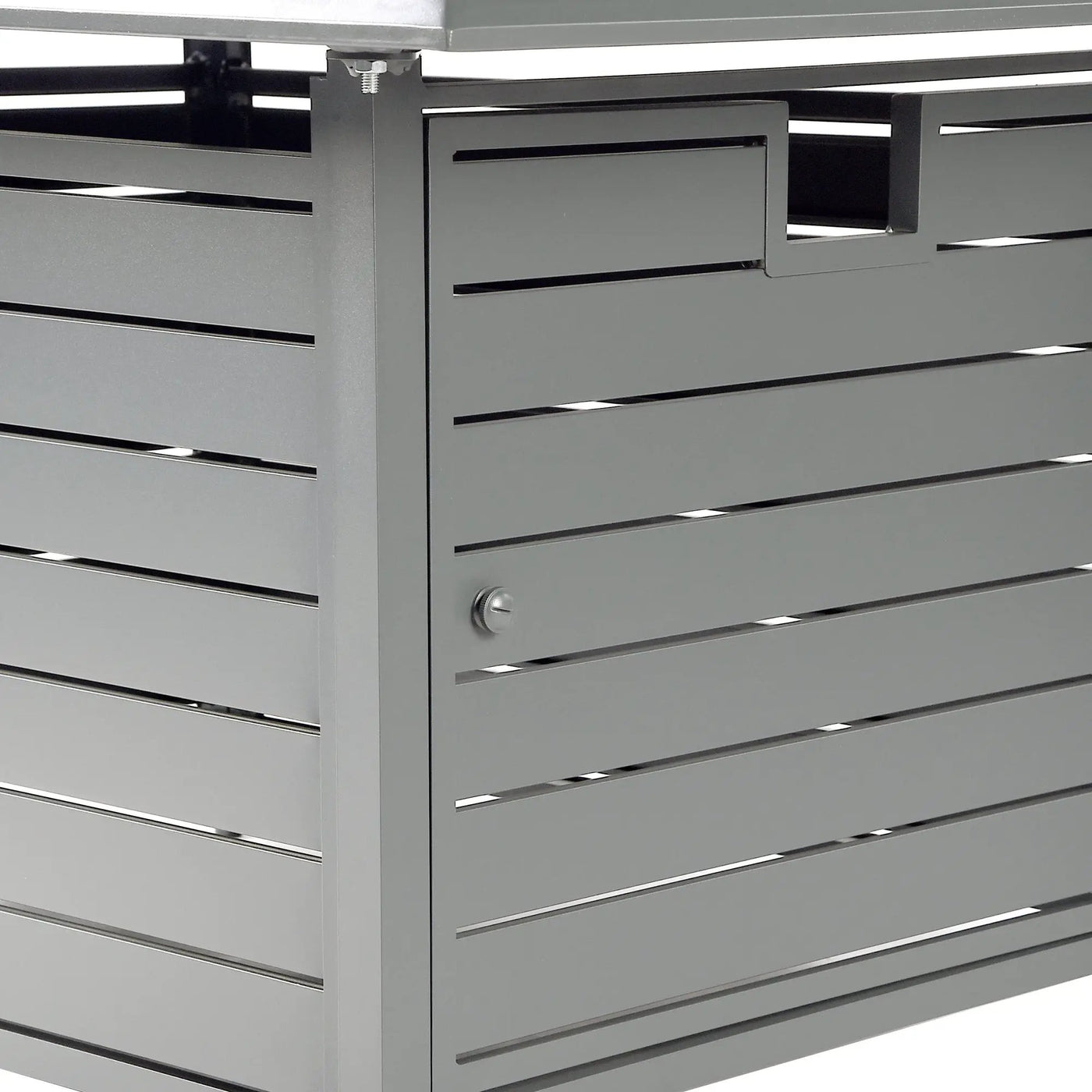 Aluminum 48-in Rectangular Propane Fire Table, Beads, Covers and Lid by Sharicks