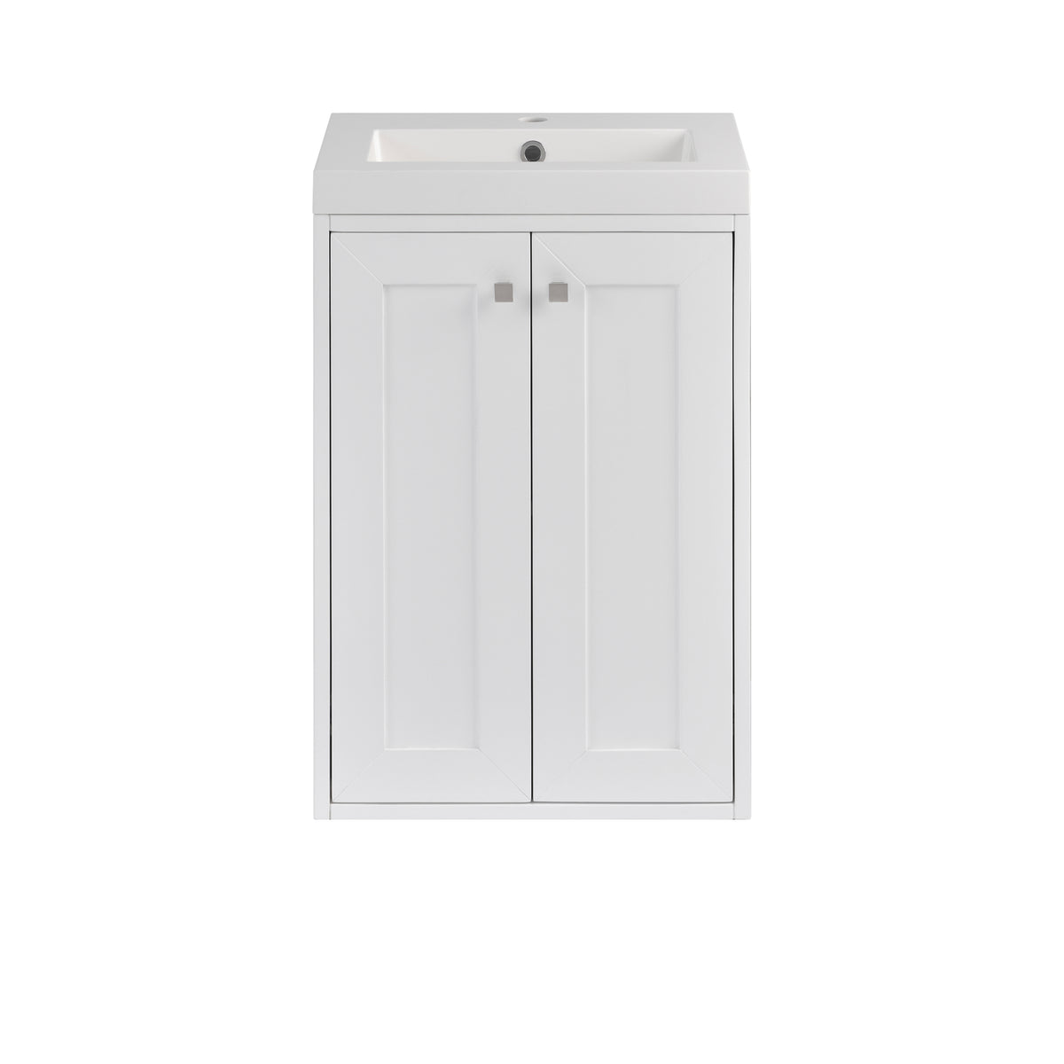 James Martin Chianti 20" Floating Single Bathroom Vanity, Glossy White, view 2