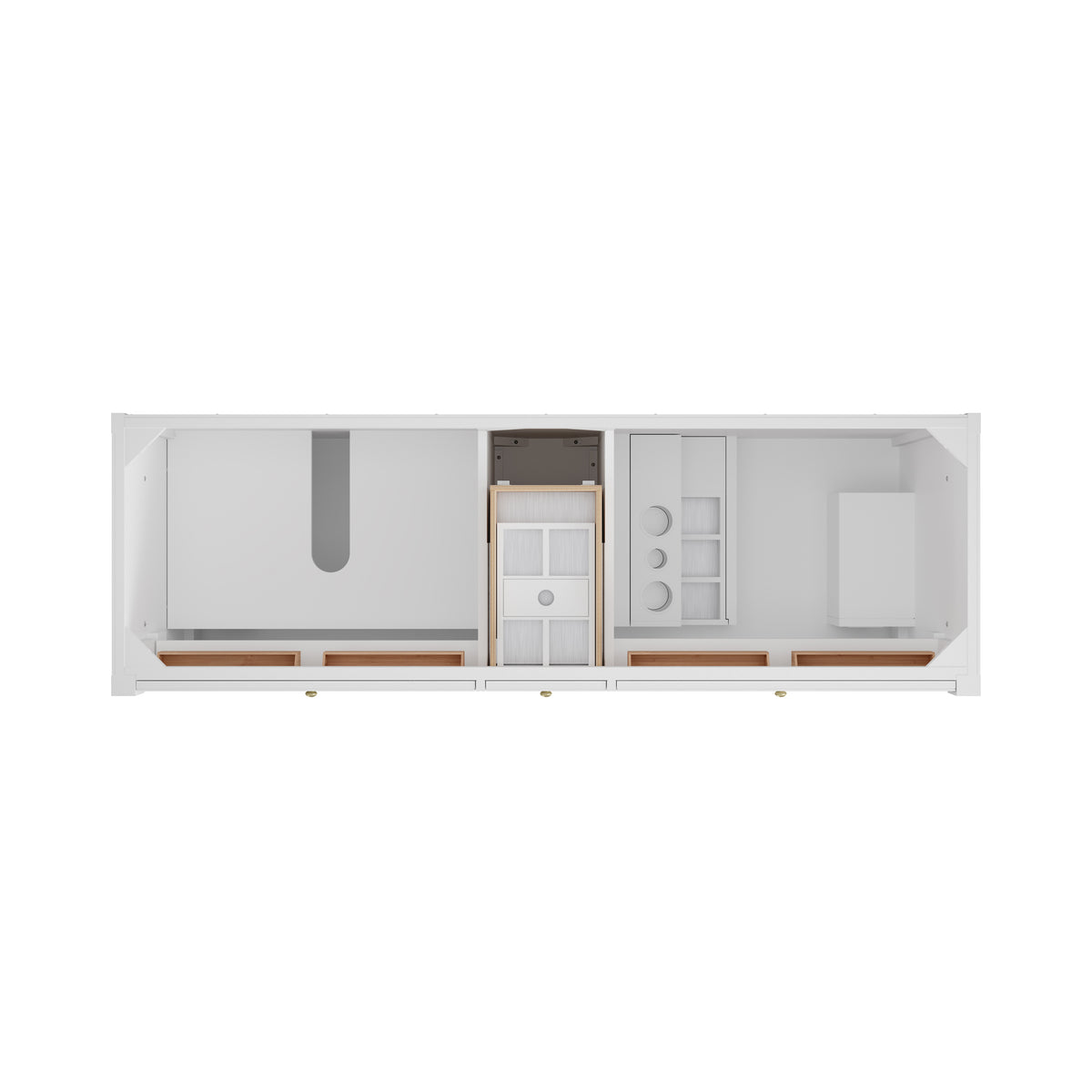 James Martin Bellshire 72" Double Bathroom Vanity, Bright White, view 19
