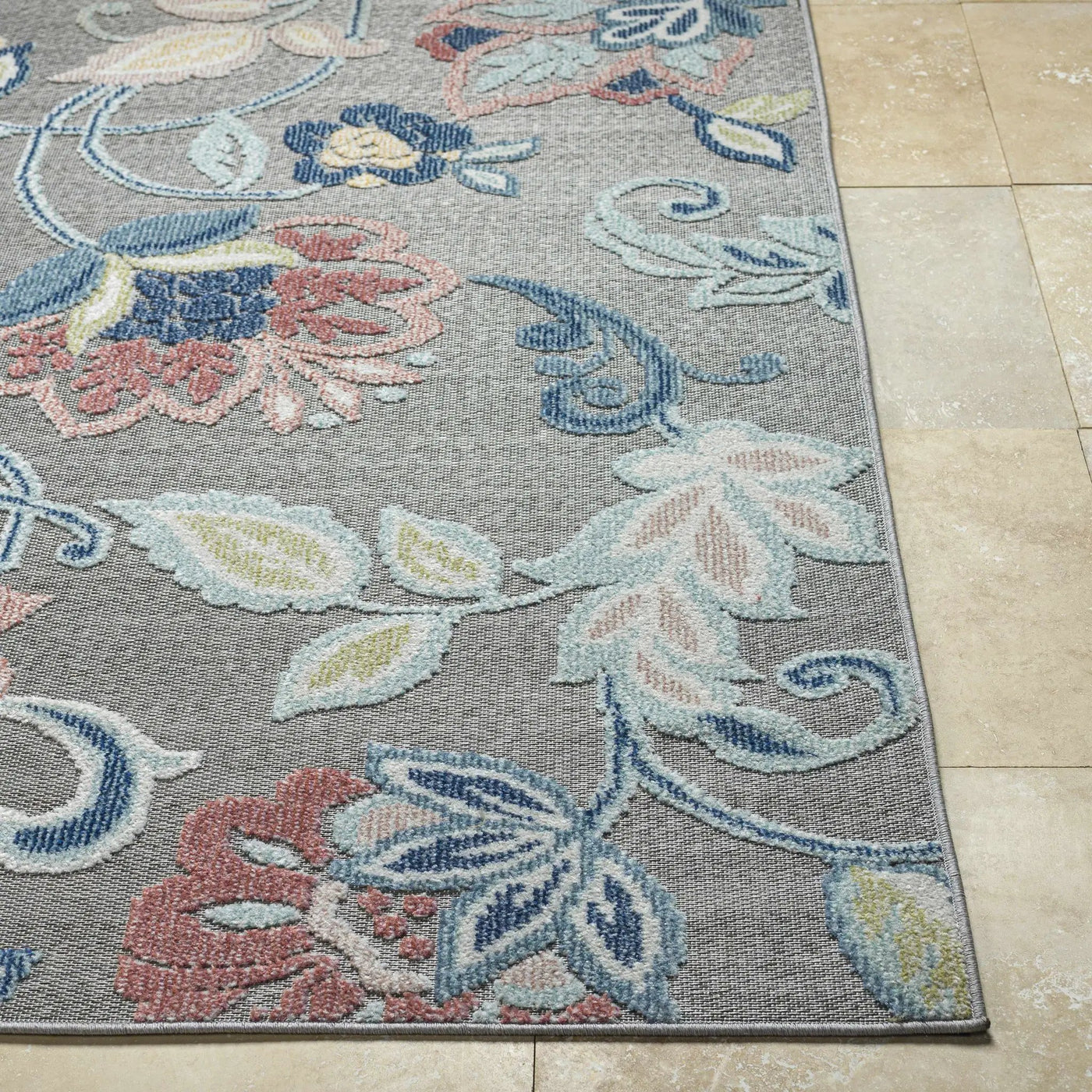 Piers Gray Outdoor Area Rug - Clearance by Boutique Rugs