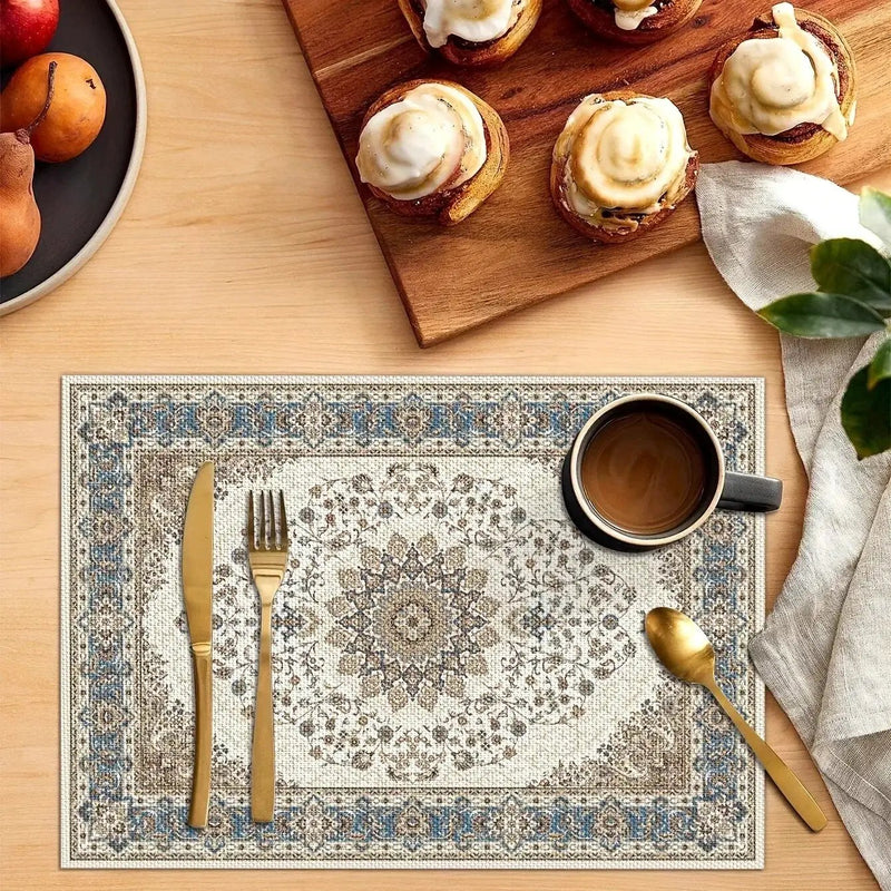 Placemat - Heat Resistant PVC Rectangle by House Of Avana