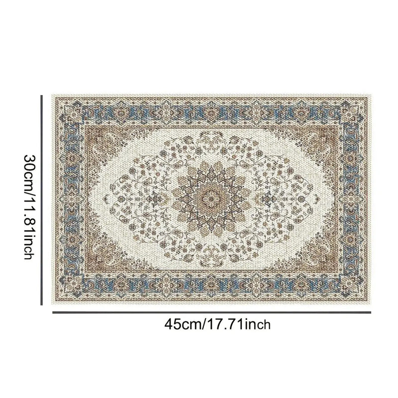 Placemat - Heat Resistant PVC Rectangle by House Of Avana