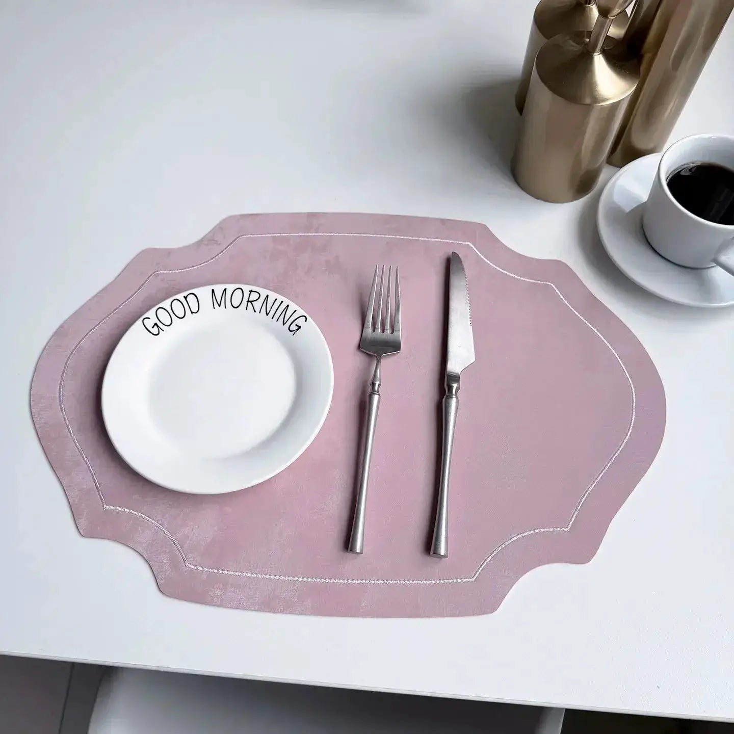 Placemats - Double-sided PU Leather Oval by House Of Avana
