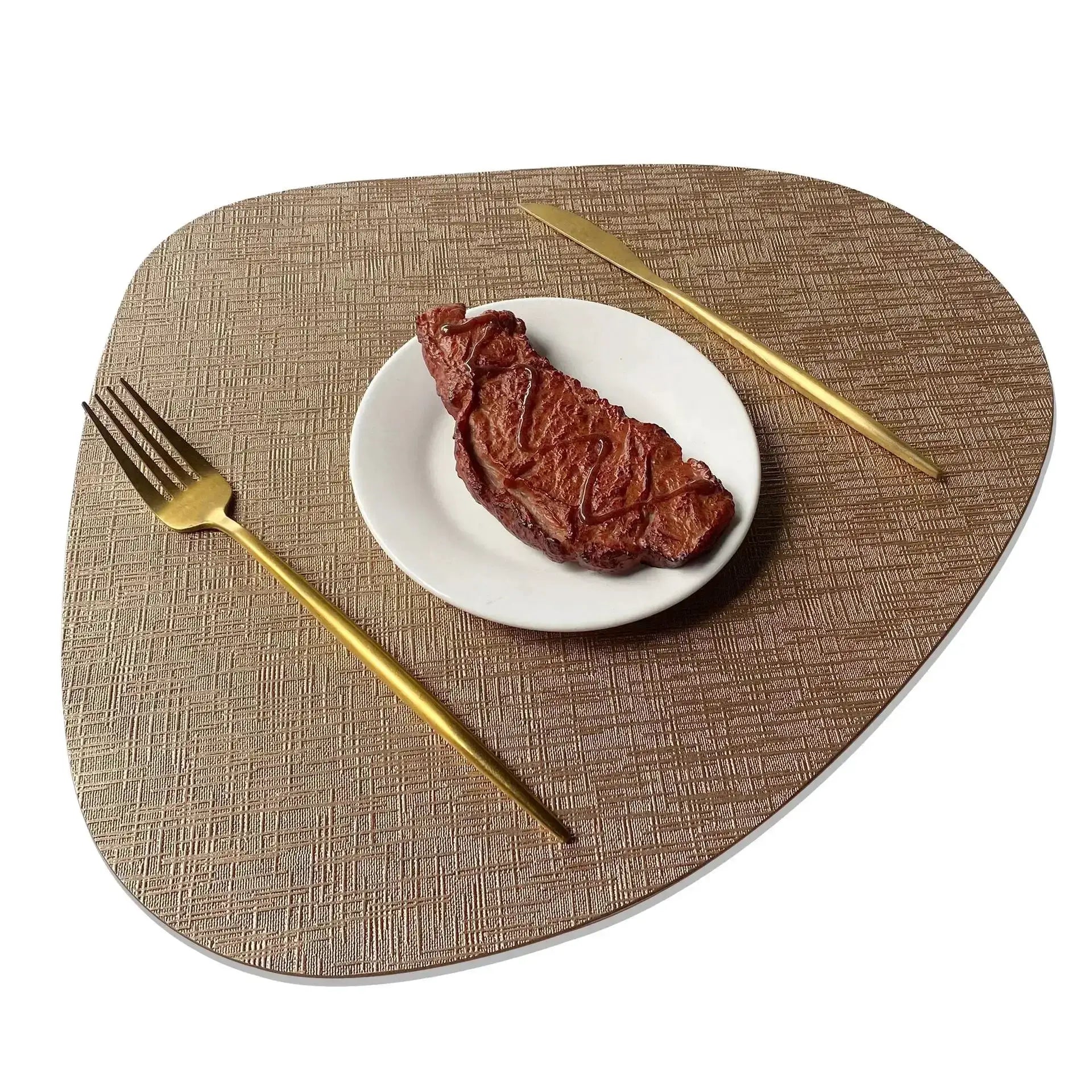 Placemats - Waterproof Metal PVC Non Slip by House Of Avana