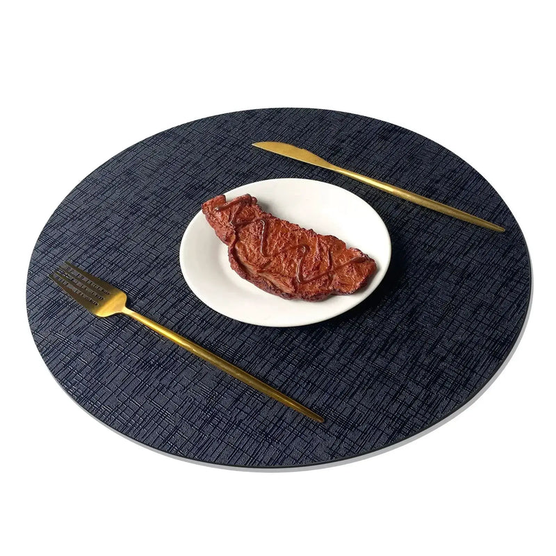 Placemats - Waterproof Metal PVC Non Slip by House Of Avana