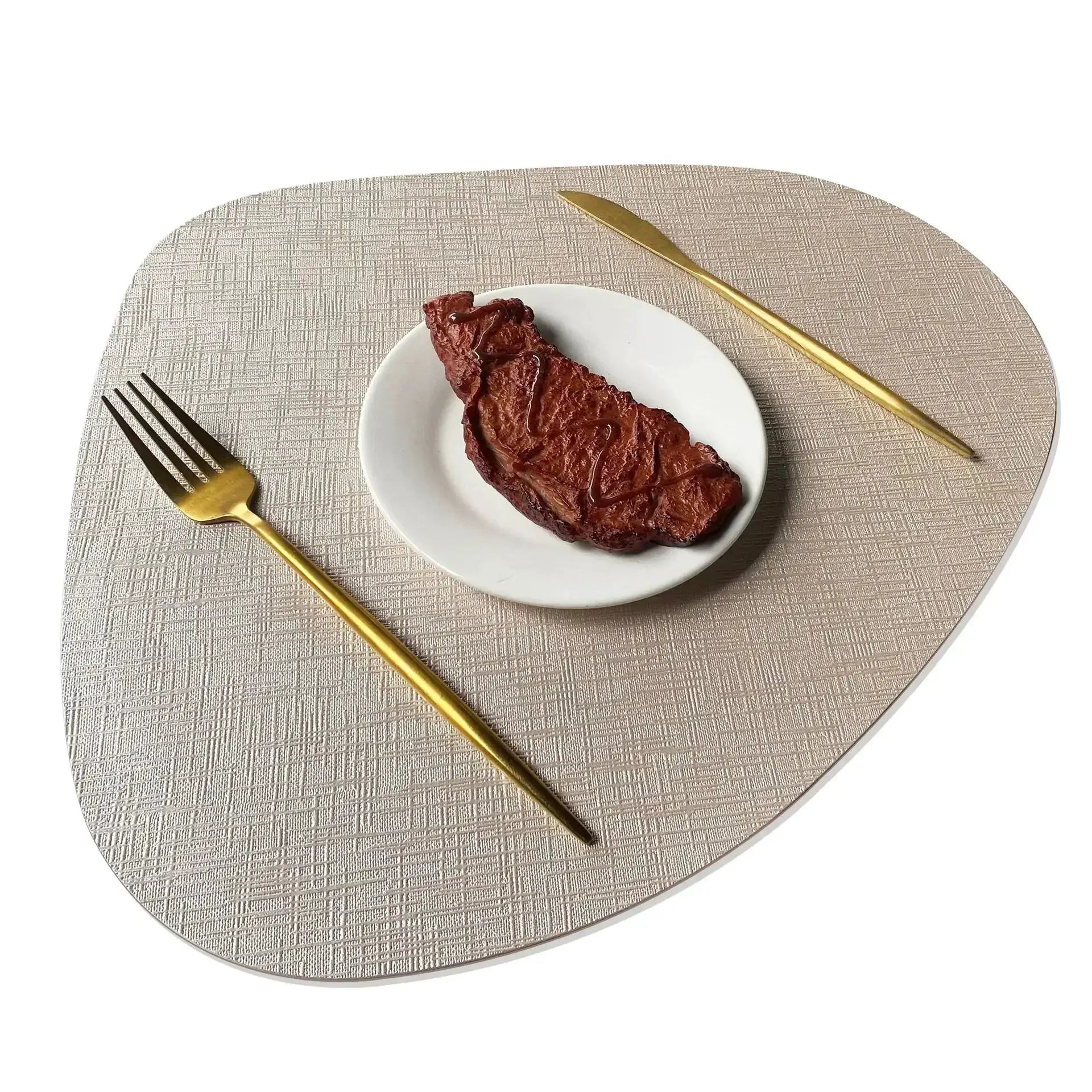 Placemats - Waterproof Metal PVC Non Slip by House Of Avana