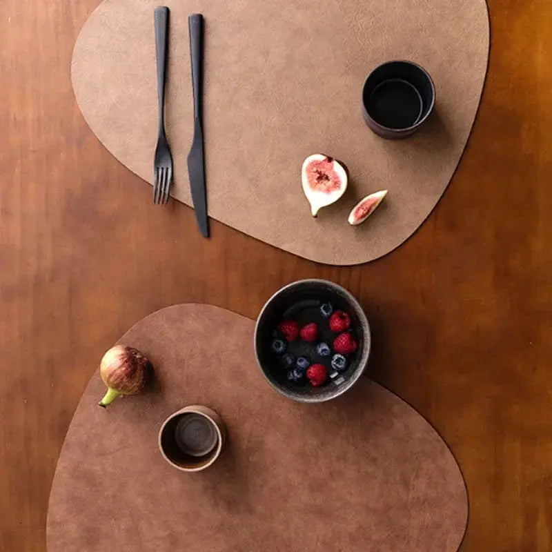Placemats - Wrinkle Free Faux Leather Nordic by House Of Avana
