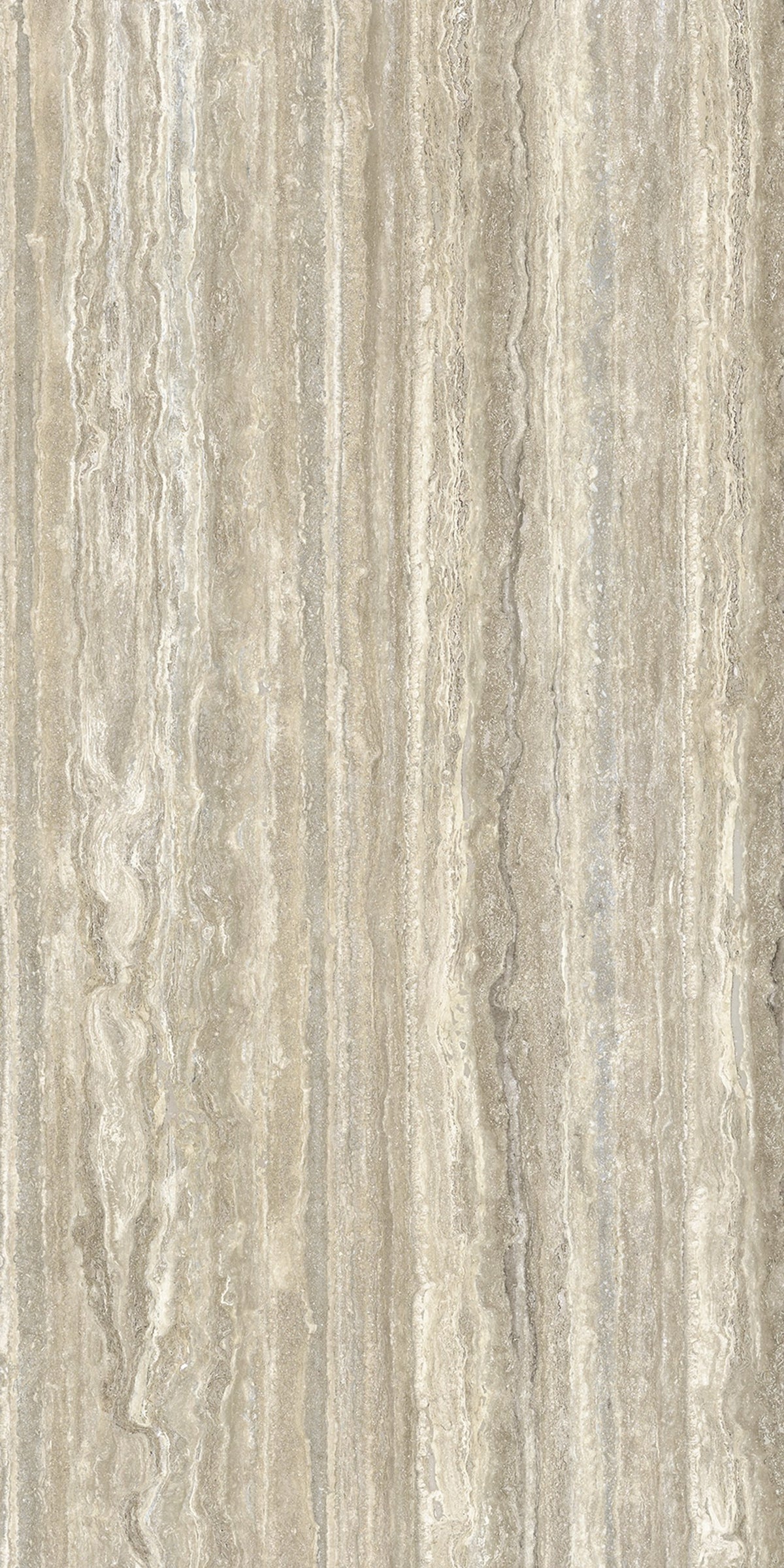 Plane Travertino Vena Polished Marble Look Porcelain Slab 60x120 6mm close up