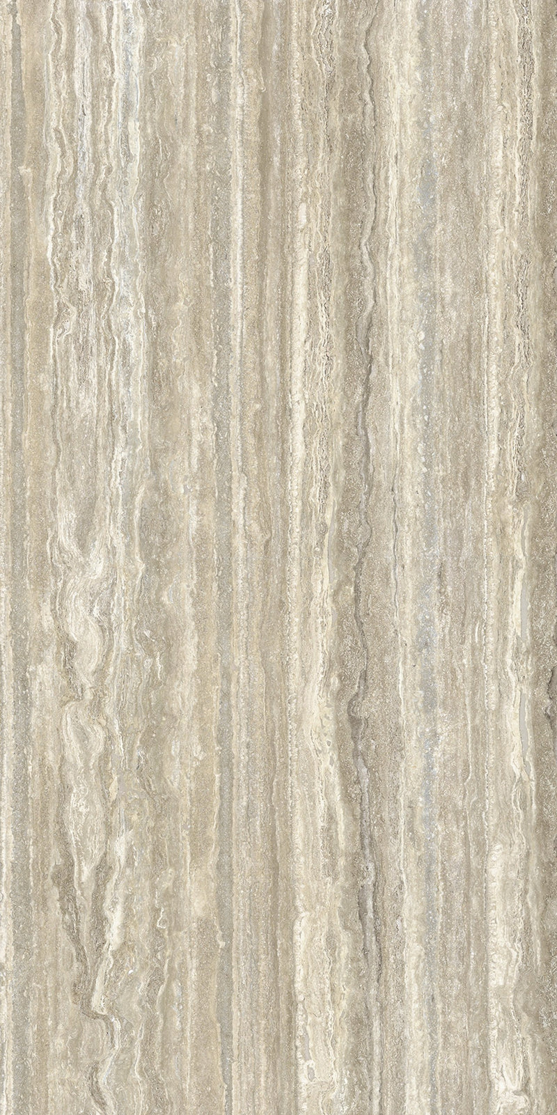 Plane Travertino Vena Polished Marble Look Porcelain Slab 60x120 6mm close up