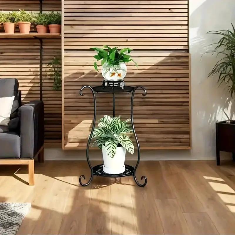 Plant Stand - Lightweight Metal White by House Of Avana