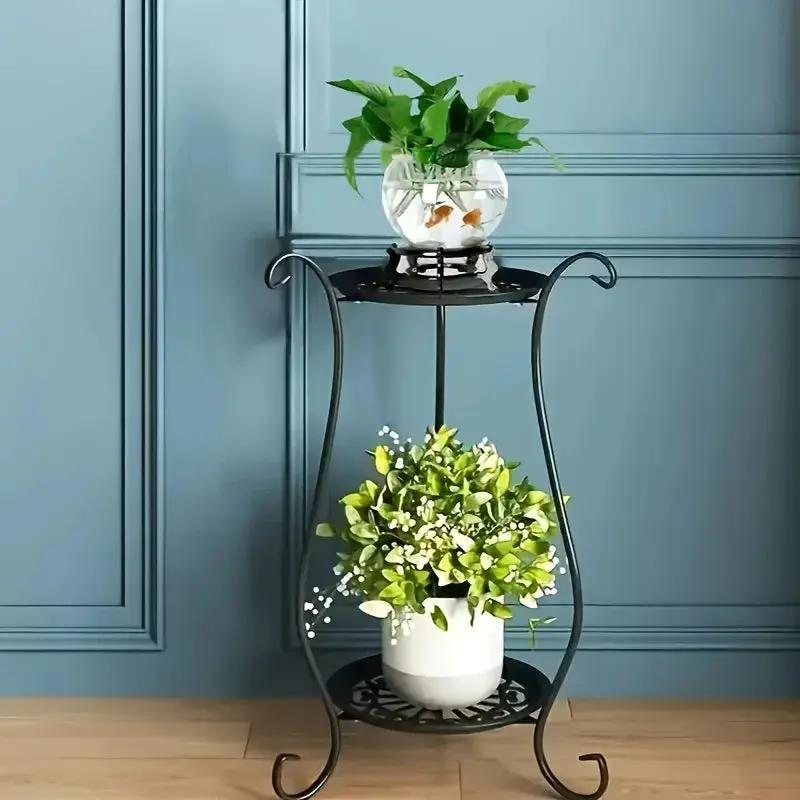 Plant Stand - Lightweight Metal White by House Of Avana