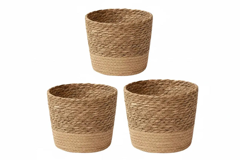 Planter - Woven Seaweed Large by House Of Avana
