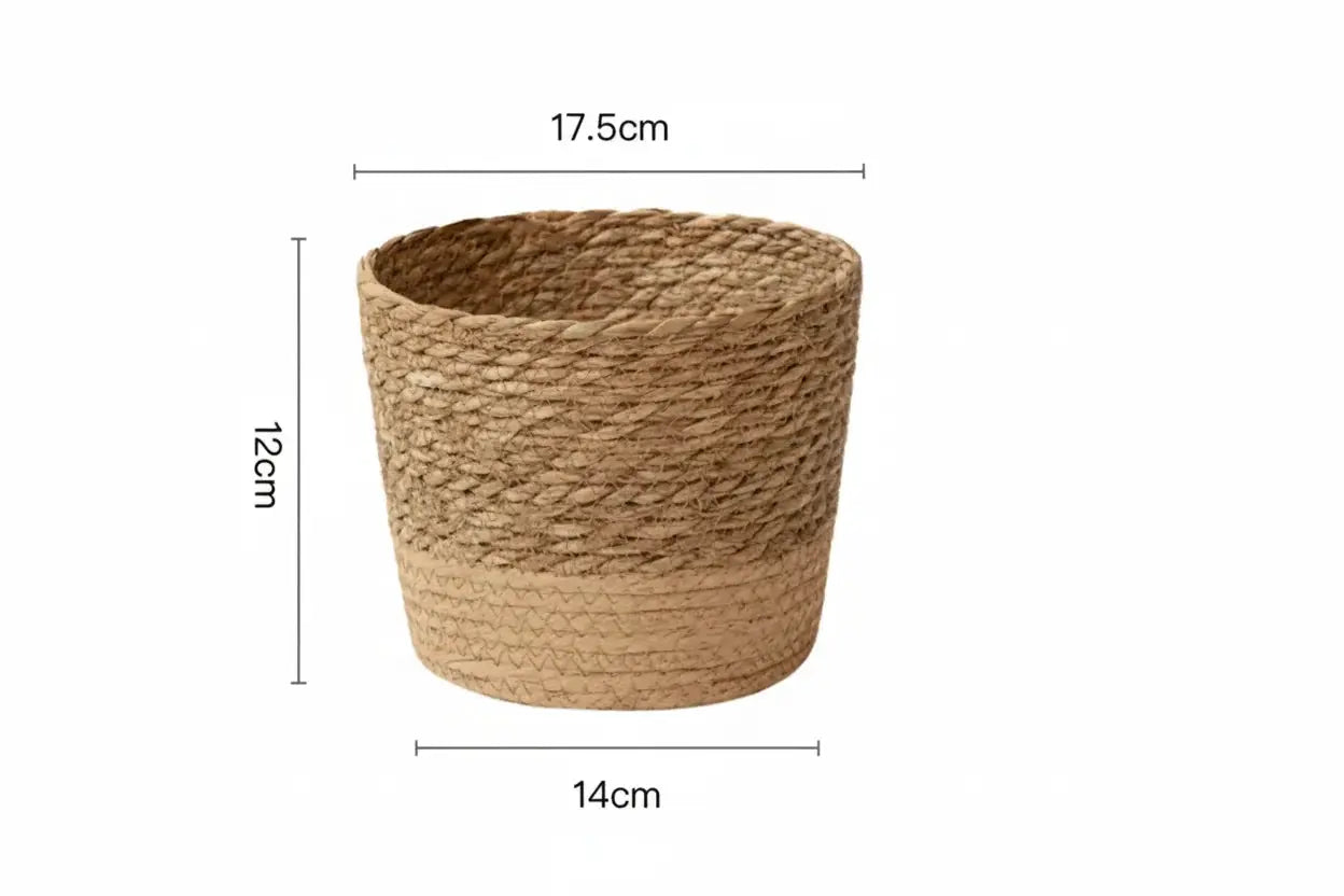 Planter - Woven Seaweed Large by House Of Avana