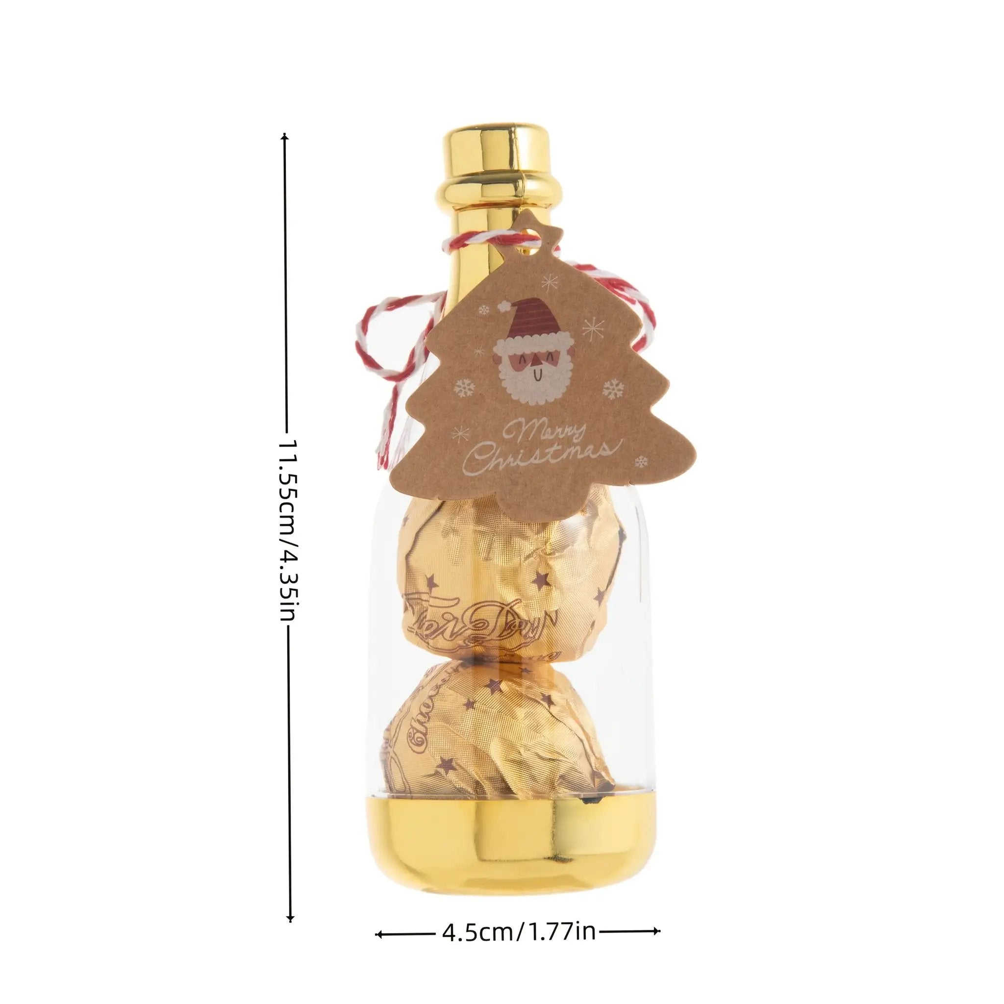 Plastic Champagne Bottle Candy Boxes - 12pcs Vintage Design by House Of Avana