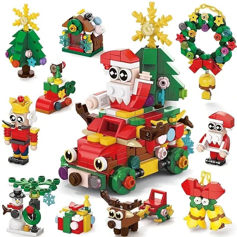 Plastic Christmas Building Blocks Set, 10-in-1 Mini Models with 352pcs by House Of Avana