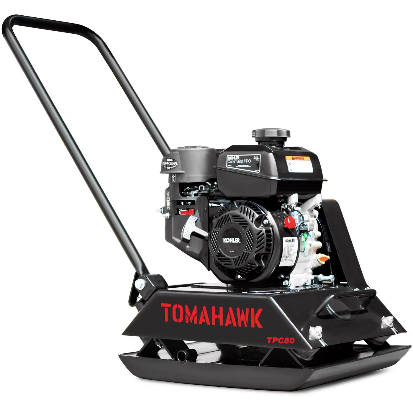 Vibratory Plate Compactor Tamper with Kohler Engine for Dirt Gravel Soil Compaction by Tomahawk Power