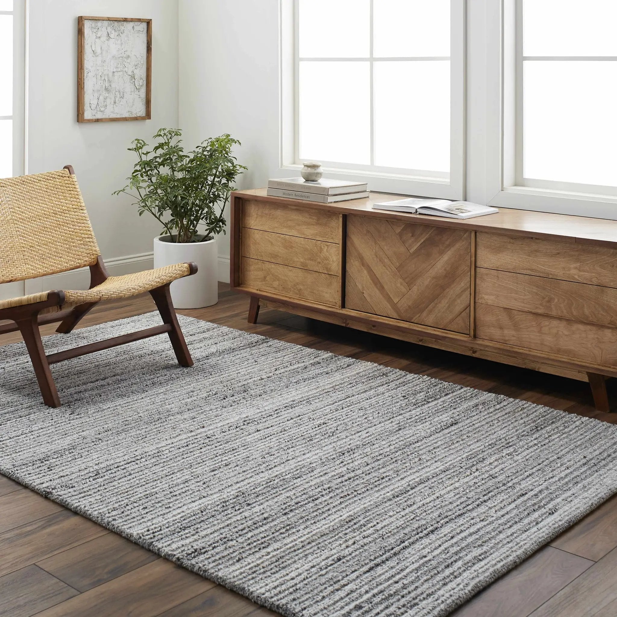 Palti Charcoal Area Rug - Clearance by Boutique Rugs